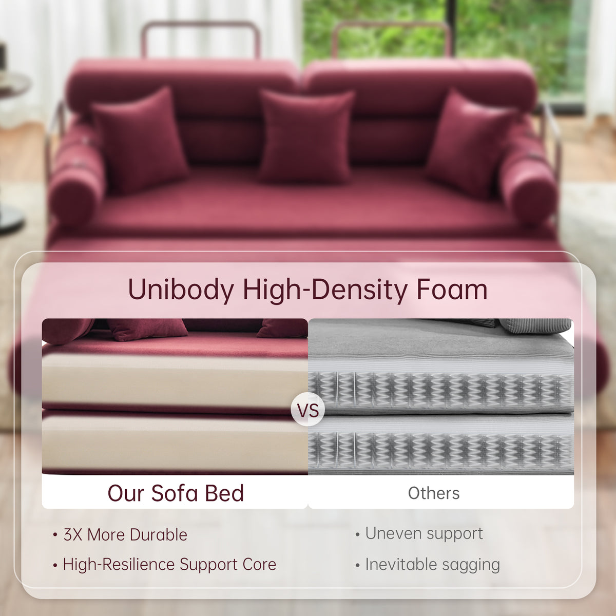 89.41-in Chenille Square Armrest Couch Sofa