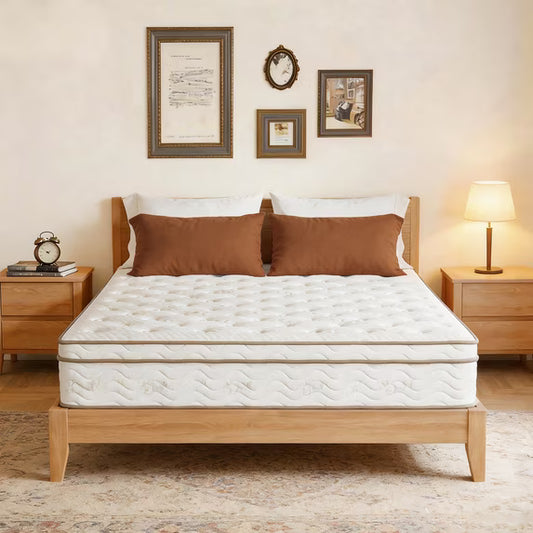 OCAMANY 12 inch Full Mattress in a Box, Memory Foam Hybrid Mattress, Individually Wrapped Pocket Coils Enhanced Support & Breathability, Medium Feel Comfort & Support with Pressure Relief