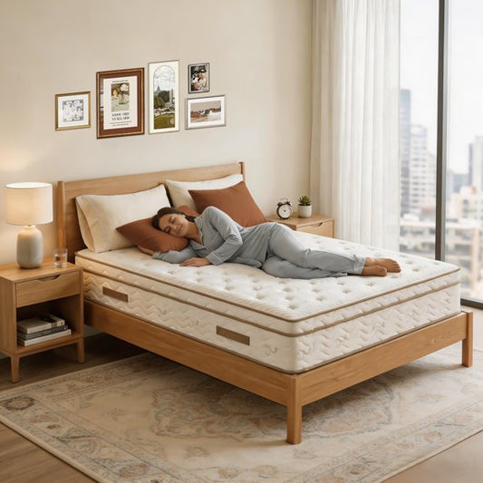 OCAMANY 12 inch Full Mattress in a Box, Memory Foam Hybrid Mattress, Individually Wrapped Pocket Coils Enhanced Support & Breathability, Medium Feel Comfort & Support with Pressure Relief
