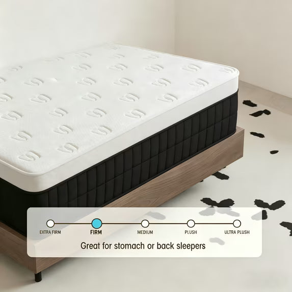OCAMANY 10" Full Hybrid Mattress, Memory Foam with Pocket Coils, Medium Firm, Mattress in a Box Medium Plush Feel with Motion Isolating, Pressure Relief
