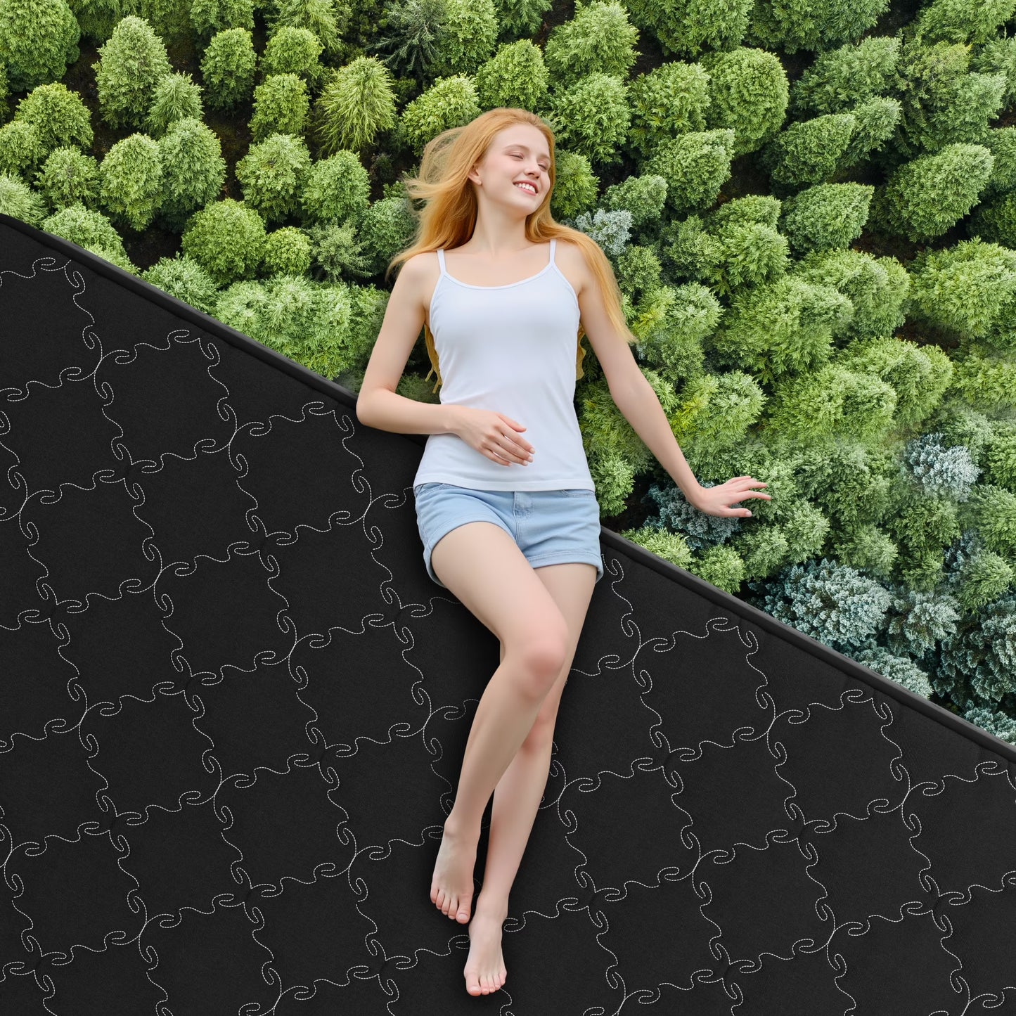 OCAMANY 10 inch Twin Size Mattress, Memory Foam Hybrid Mattress and Pocket Springs with Motion Isolation, Medium Firm, Pressure Relief, Strong Edge Support & Breathable Comfort
