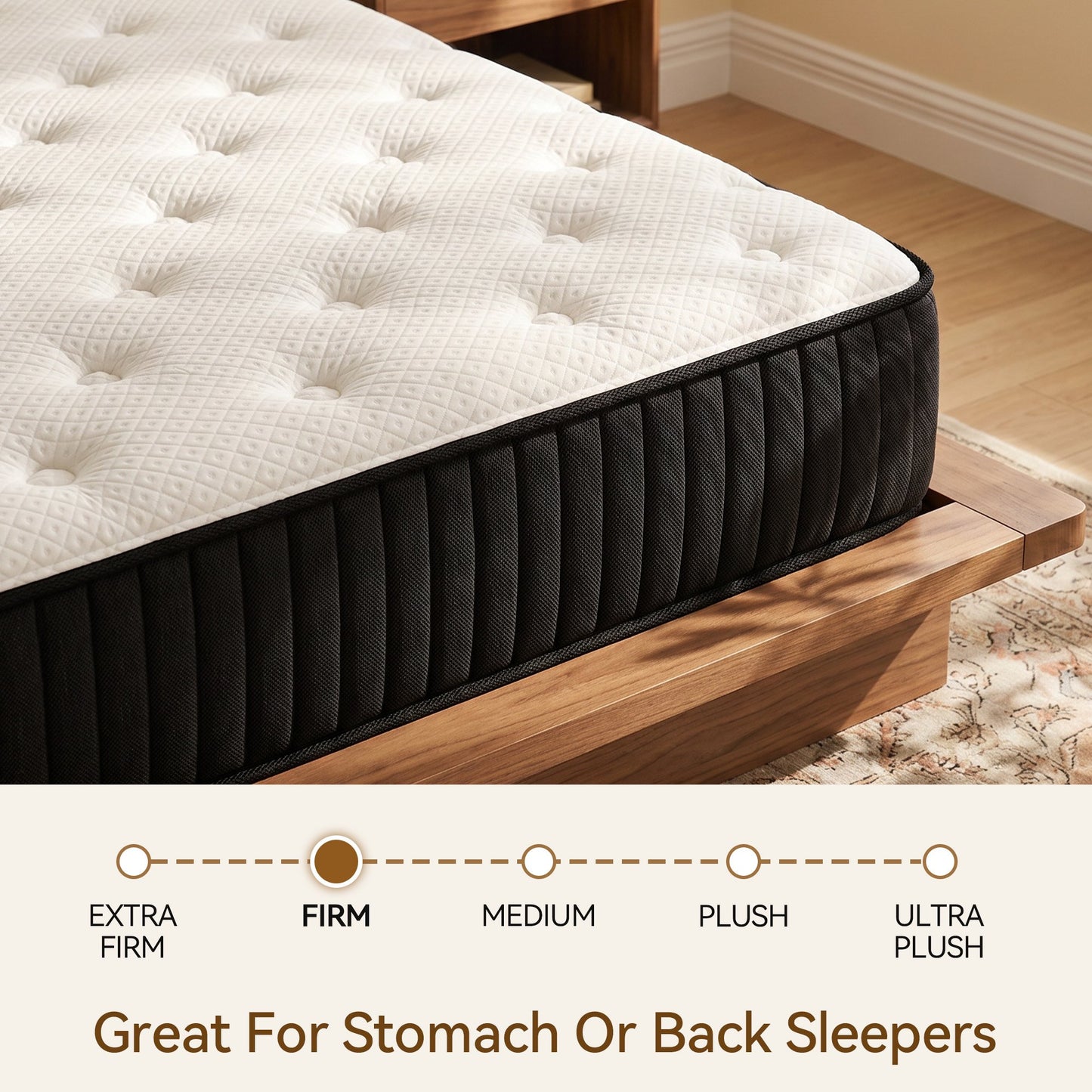 OCAMANY 10 inch Twin Hybrid Mattress, Medium Firm Memory Foam with Pocket Springs, Mattress in a Box